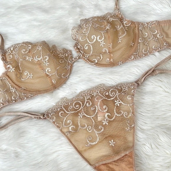 Y2K Victoria’s Secret Gold Lingerie